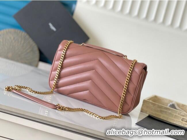 Buy Cheap Saint Laurent Loulou Medium Bag in Matelasse Lambskin 801439 Hortensia Pink 2025