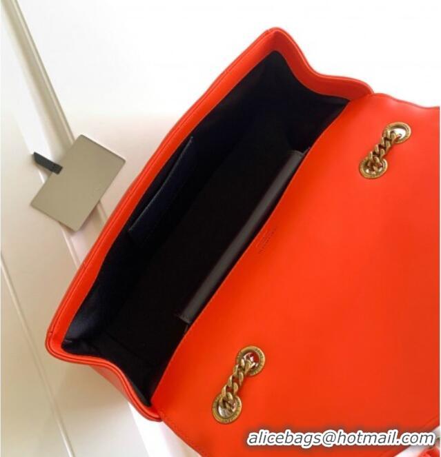 Trendy Design Saint Laurent Loulou Medium Bag in Matelasse Lambskin 801439 Celosia Red 2025