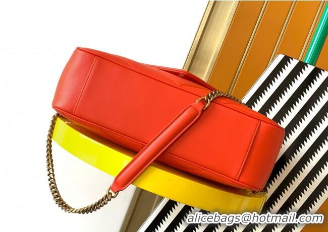 Trendy Design Saint Laurent Loulou Medium Bag in Matelasse Lambskin 801439 Celosia Red 2025