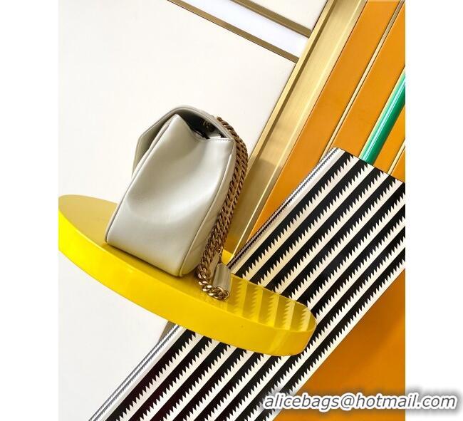 New Design Saint Laurent Loulou Medium Bag in Matelasse Lambskin 801439 White 2025