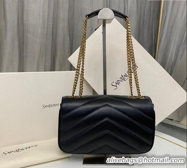 Buy Discount Saint Laurent Loulou Small Bag in Matelasse Lambskin 801437 Black 2025