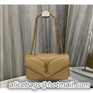 Shop Discount Saint Laurent Loulou Small Bag in Matelasse Lambskin 801437 Beige 2025
