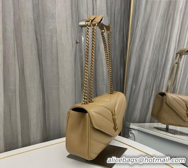 Shop Discount Saint Laurent Loulou Small Bag in Matelasse Lambskin 801437 Beige 2025