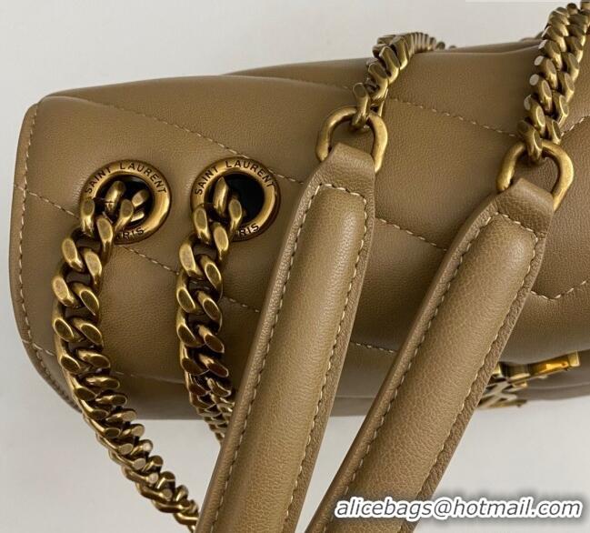 Shop Discount Saint Laurent Loulou Small Bag in Matelasse Lambskin 801437 Beige 2025