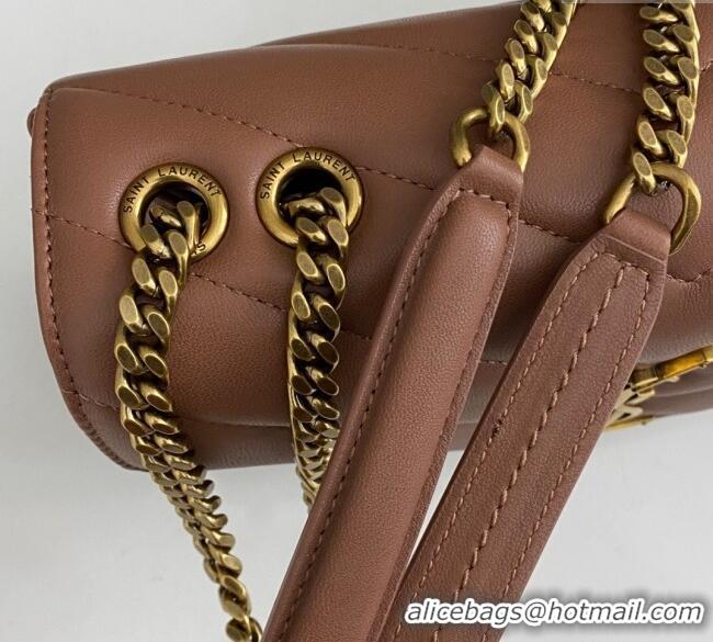Good Taste Saint Laurent Loulou Small Bag in Matelasse Lambskin 801437 Brown 2025