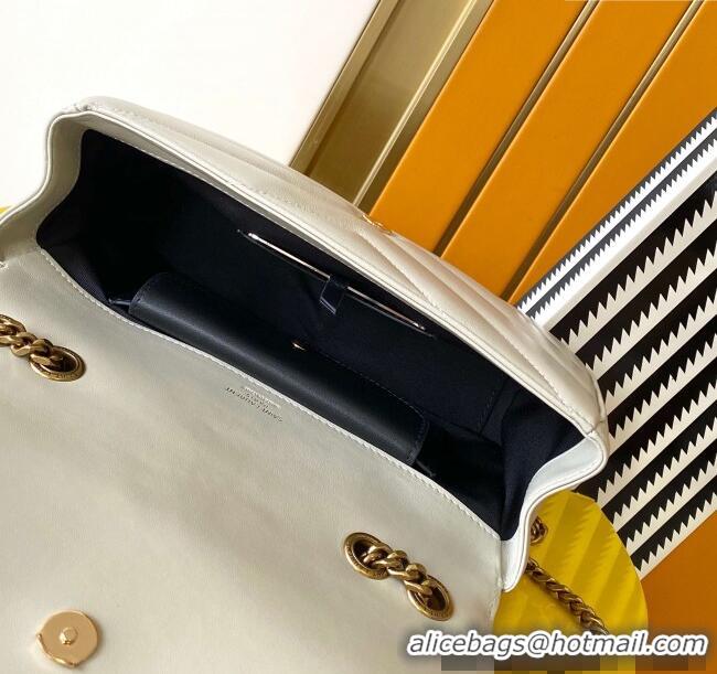 Big Discount Saint Laurent Loulou Small Bag in Matelasse Lambskin 801437 White 2025