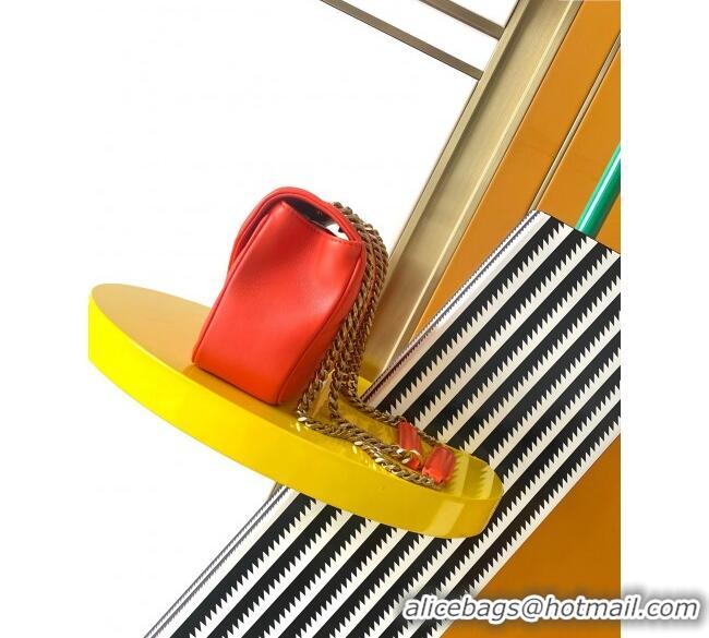 Low Cost Saint Laurent Loulou Small Bag in Matelasse Lambskin 801437 Celosia Red 2025