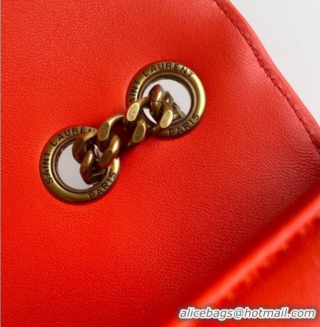 Low Cost Saint Laurent Loulou Small Bag in Matelasse Lambskin 801437 Celosia Red 2025
