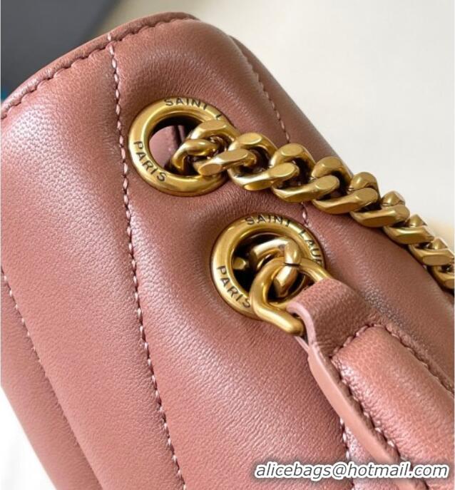 Super Quality Saint Laurent Loulou Small Bag in Matelasse Lambskin 801437 Hortensia Pink 2025