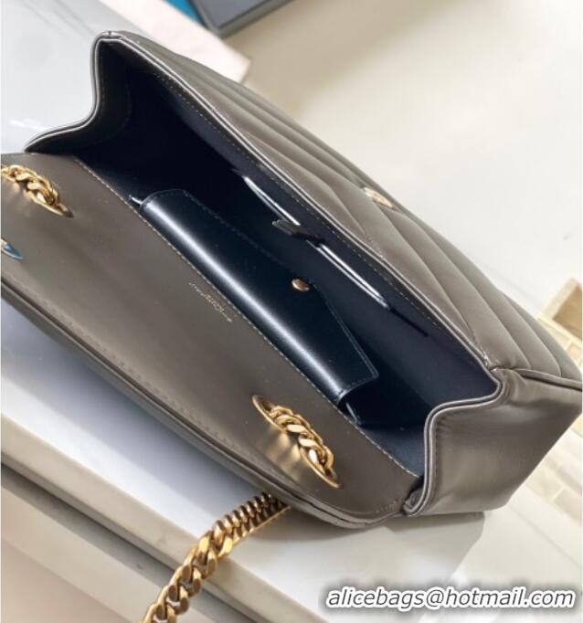 Good Taste Saint Laurent Loulou Small Bag in Matelasse Lambskin 801437 Green 2025