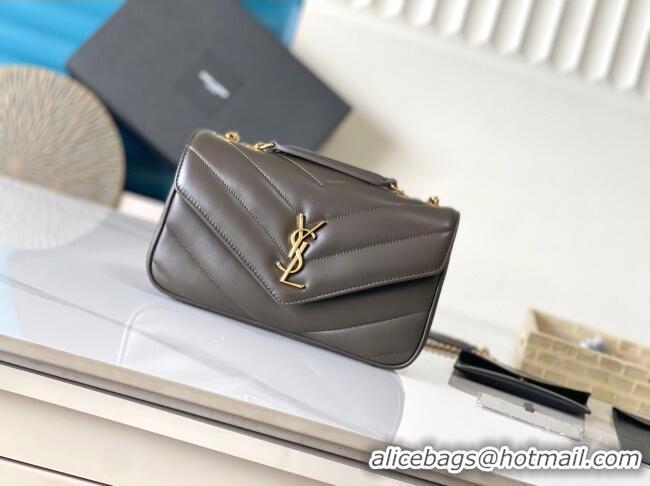 Good Taste Saint Laurent Loulou Small Bag in Matelasse Lambskin 801437 Green 2025