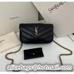 Buy Cheap Saint Laurent Loulou Mini Bag in Matelasse Lambskin 821749 Black 2025