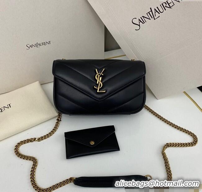 Buy Cheap Saint Laurent Loulou Mini Bag in Matelasse Lambskin 821749 Black 2025