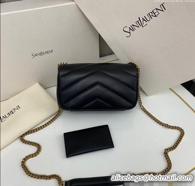 Buy Cheap Saint Laurent Loulou Mini Bag in Matelasse Lambskin 821749 Black 2025