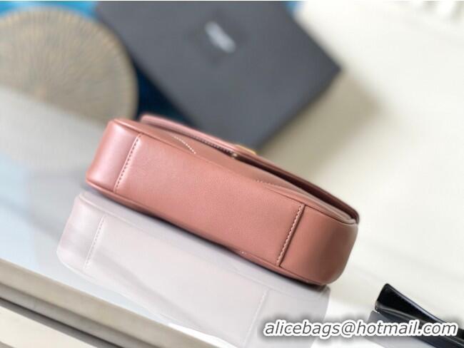 Top Design Saint Laurent Loulou Mini Bag in Matelasse Lambskin 821749 Hortensia Pink 2025