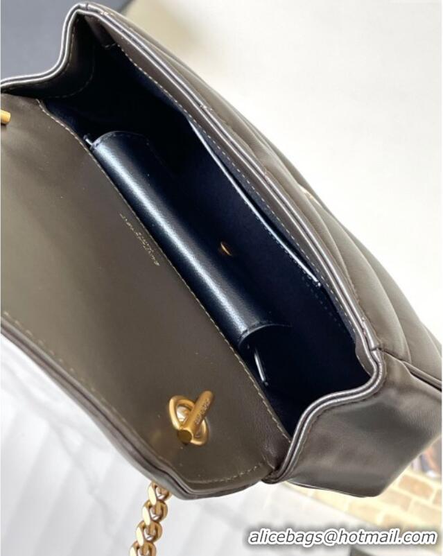 Good Product Saint Laurent Loulou Mini Bag in Matelasse Lambskin 821749 Green 2025