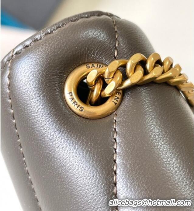 Good Product Saint Laurent Loulou Mini Bag in Matelasse Lambskin 821749 Green 2025