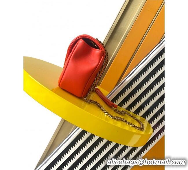 Good Product Saint Laurent Loulou Mini Bag in Matelasse Lambskin 821749 Celosia Red 2025