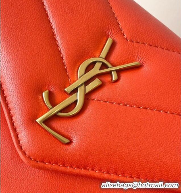 Good Product Saint Laurent Loulou Mini Bag in Matelasse Lambskin 821749 Celosia Red 2025