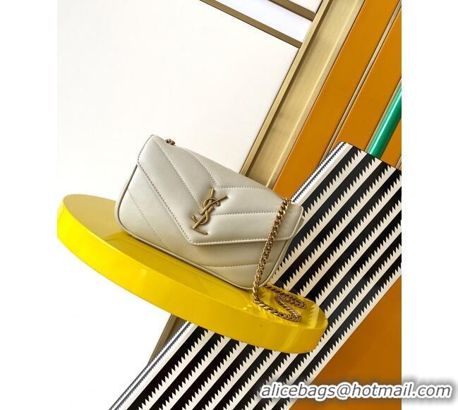 Grade Design Saint Laurent Loulou Mini Bag in Matelasse Lambskin 821749 White 2025