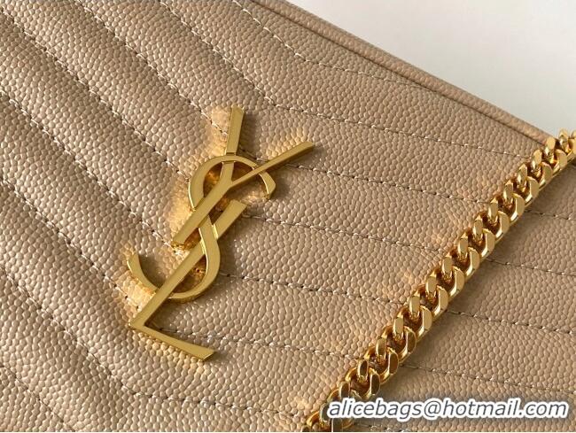 Buy Cheap Saint Laurent Lou Mini Camera Bag with Tassel in Matelasse Grained Leather 585040 Beige 2025