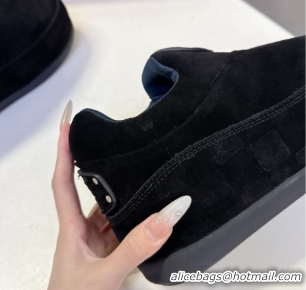 Shop Cheap Louis Vuitton LV Yeti Slip On Platform Shoe in Suede 1AIJD5 Black 1022066