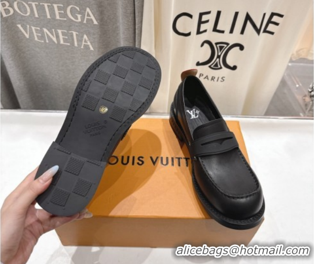 Shop Cheap Louis Vuitton LV Bubble Loafers in Calf Leather Black 1AIJHI 1022072