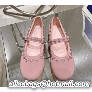 Big Discount Louis Vuitton Romy Flat Ballerinas Flat in Suede and Studs 1AICXL Vintage Rose Pink 1022083