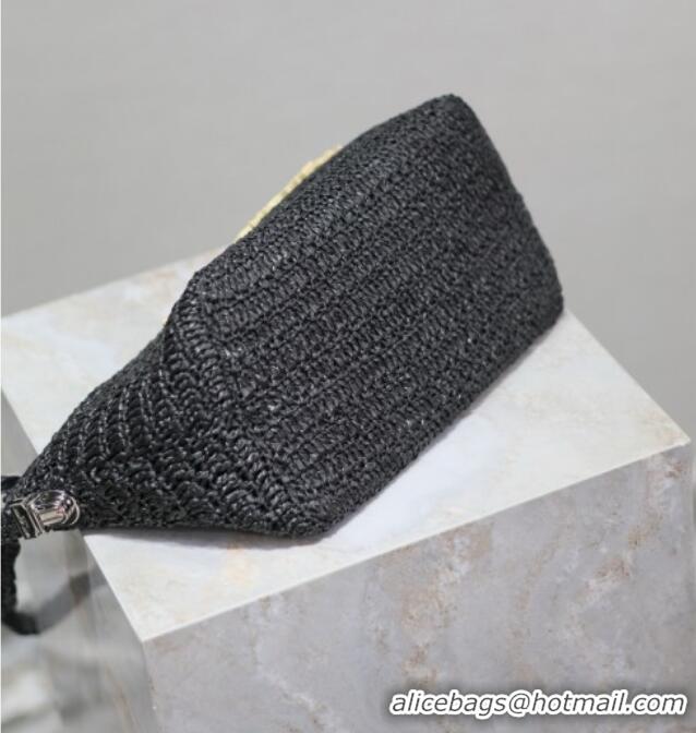 Famous Brand Saint Laurent Le Rafia Crossbody Bag 667490 Black 2025