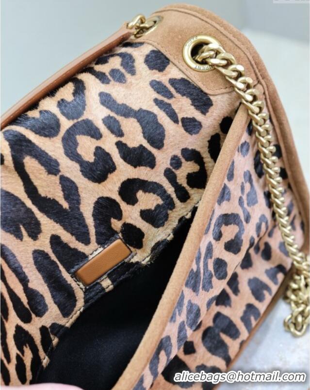 Famous Brand Saint Laurent Niki Medium Bag in Pony Hair Leather 633158 Leopard 2025