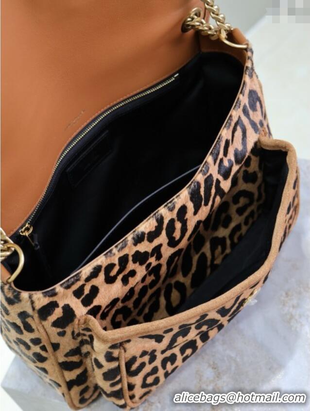 Famous Brand Saint Laurent Niki Medium Bag in Pony Hair Leather 633158 Leopard 2025