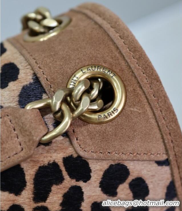Famous Brand Saint Laurent Niki Medium Bag in Pony Hair Leather 633158 Leopard 2025