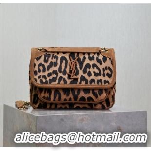 Promotional Saint Laurent Baby Nike Chain Bag in Pony Hair Leather 633151 Leopard 2025