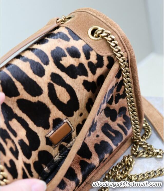 Promotional Saint Laurent Baby Nike Chain Bag in Pony Hair Leather 633151 Leopard 2025