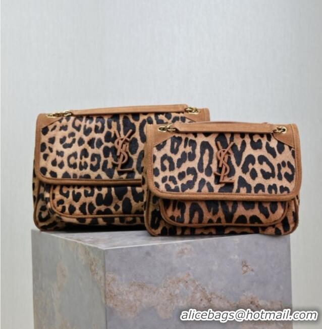 Promotional Saint Laurent Baby Nike Chain Bag in Pony Hair Leather 633151 Leopard 2025