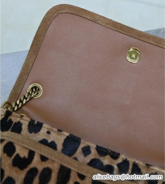 Promotional Saint Laurent Baby Nike Chain Bag in Pony Hair Leather 633151 Leopard 2025