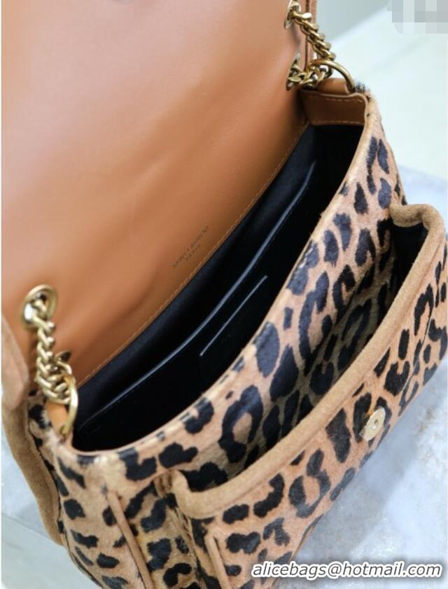 Promotional Saint Laurent Baby Nike Chain Bag in Pony Hair Leather 633151 Leopard 2025
