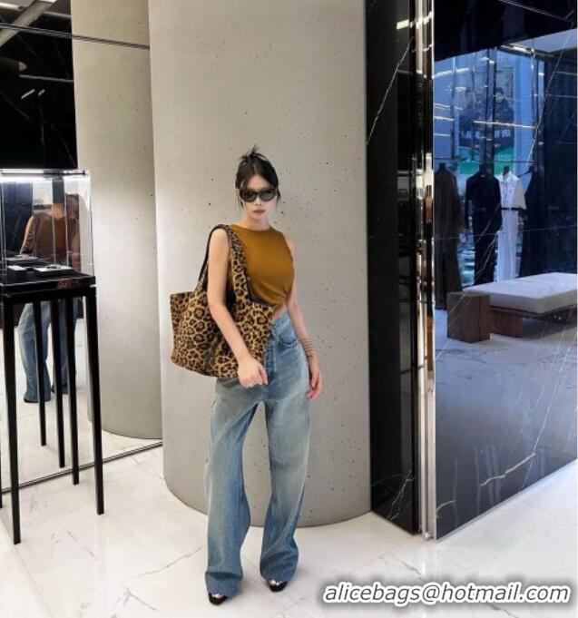 Grade Promotional Saint Laurent LE 5 A 7 BEA in Leopard Pattern Leather 763435 2025