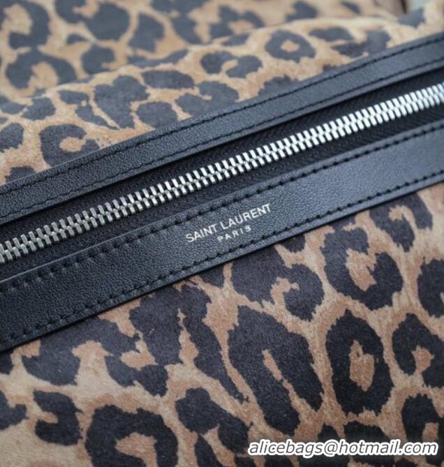 Low Cost Saint Laurent City Backpack in Leopard Fabric 326865 2025
