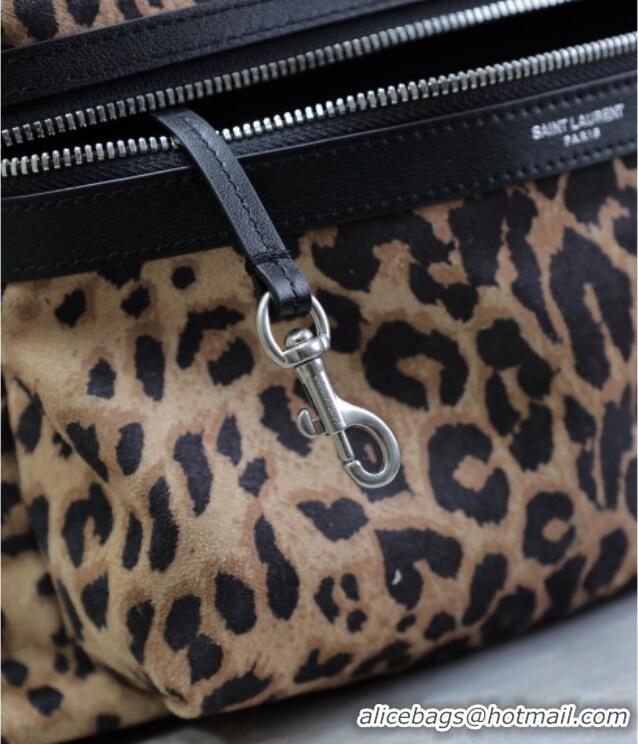 Low Cost Saint Laurent City Backpack in Leopard Fabric 326865 2025
