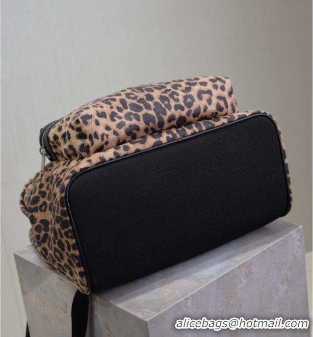 Low Cost Saint Laurent City Backpack in Leopard Fabric 326865 2025