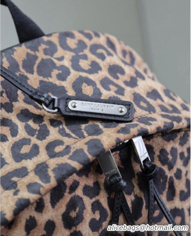 Low Cost Saint Laurent City Backpack in Leopard Fabric 326865 2025