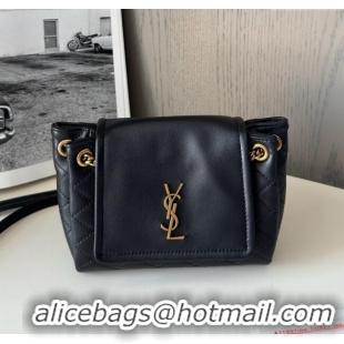 Luxury Cheap Saint Laurent Monogram Mini Nolita in Lambskin Leather 672738 Black 2025 Top Quality