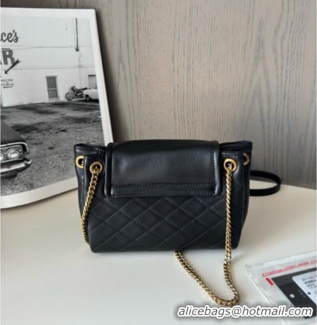 Luxury Cheap Saint Laurent Monogram Mini Nolita in Lambskin Leather 672738 Black 2025 Top Quality