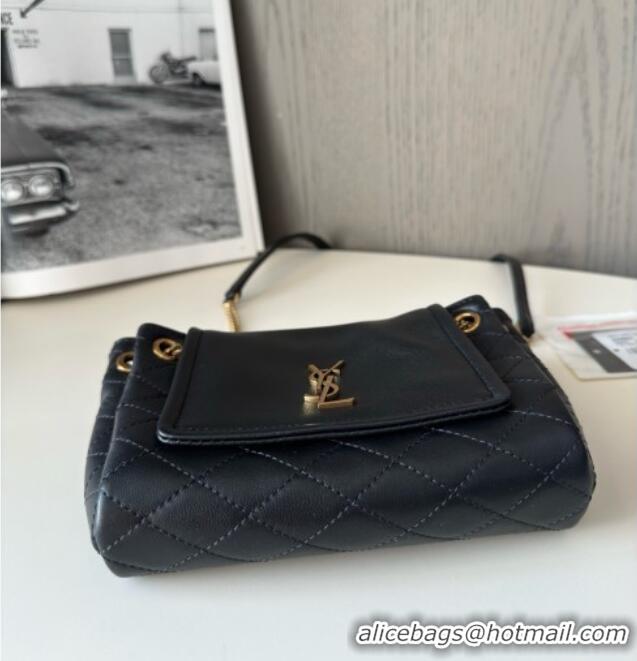 Luxury Cheap Saint Laurent Monogram Mini Nolita in Lambskin Leather 672738 Black 2025 Top Quality
