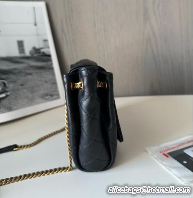 Luxury Cheap Saint Laurent Monogram Mini Nolita in Lambskin Leather 672738 Black 2025 Top Quality