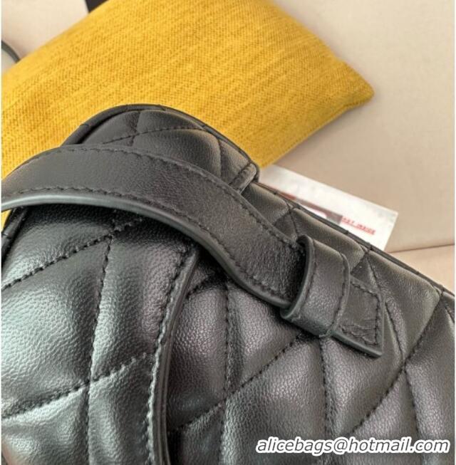 Best Price Saint Laurent June Box Bag in Quilted Lambskin 710080 Black 2025 Top Quality