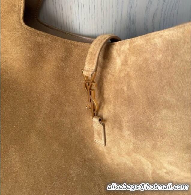 Best Design Saint Laurent Bea Tote in Suede 763435 Brown 2025 Top Quality