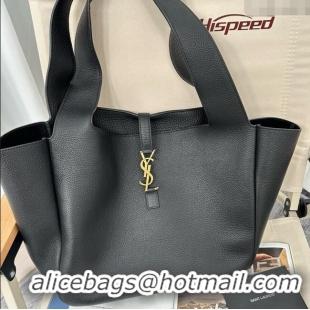 Famous Brand Saint Laurent Bea Tote in Grained Deepskin 763435 Black 2025 Top Quality