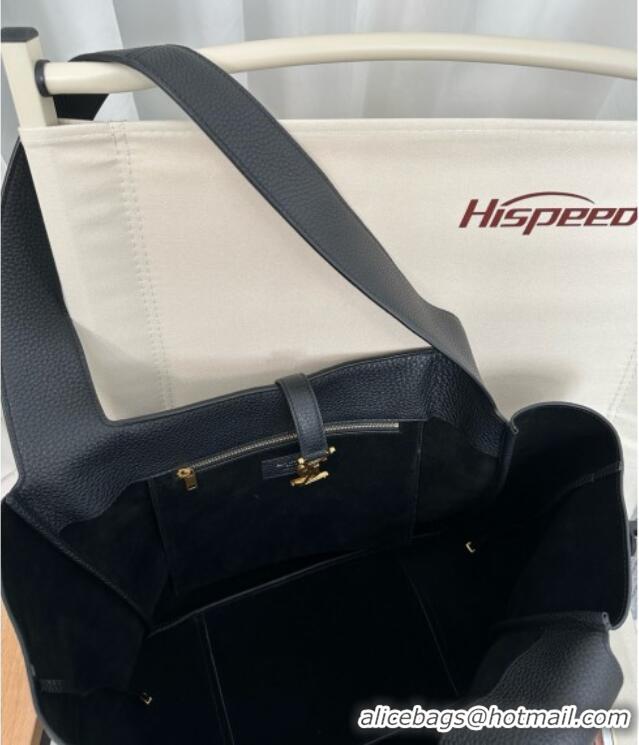 Famous Brand Saint Laurent Bea Tote in Grained Deepskin 763435 Black 2025 Top Quality